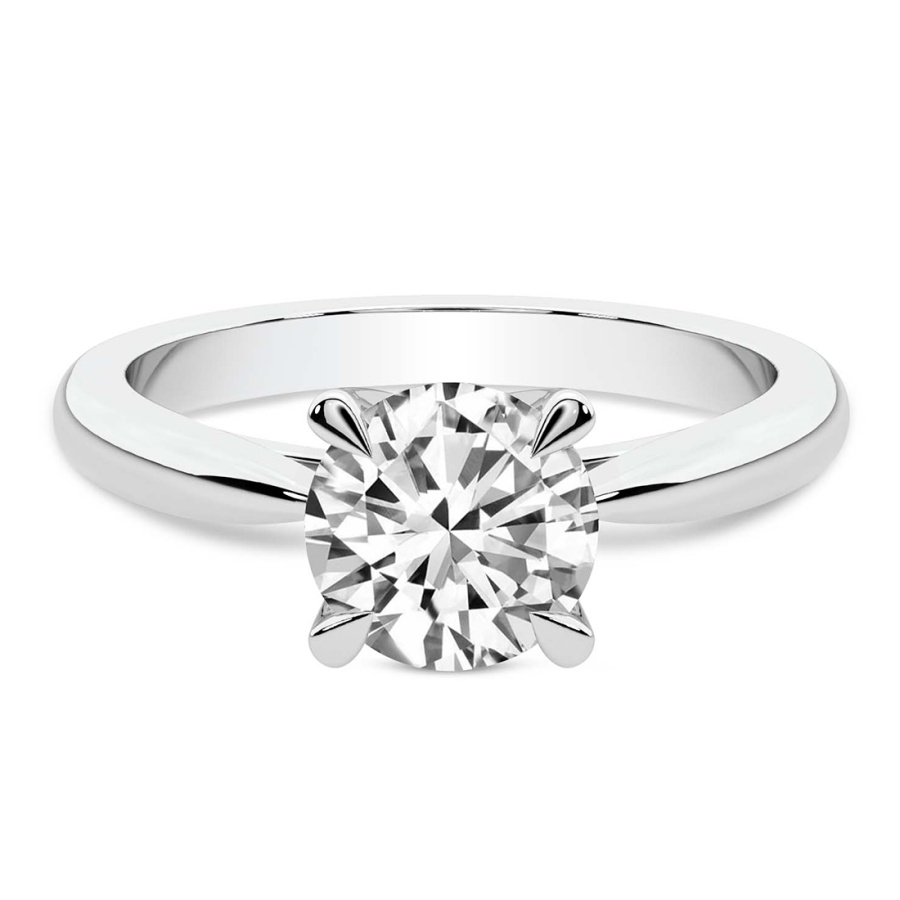 Azalea Classic Solitaire Lab Diamond Ring front view