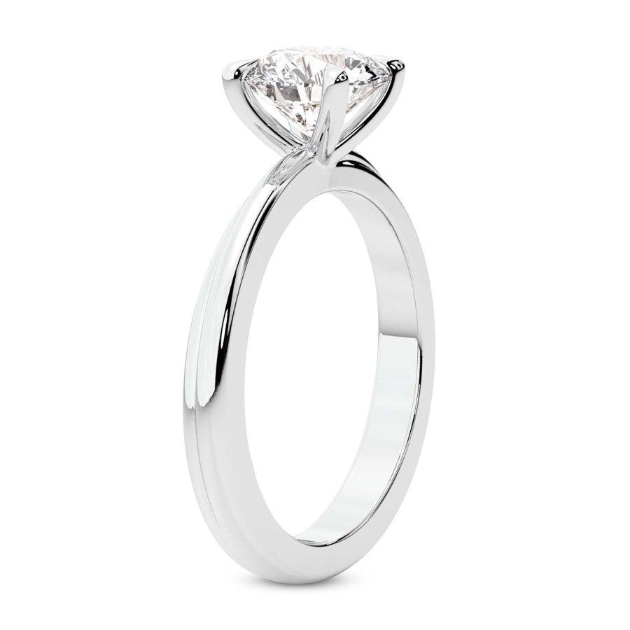 Juniper Crossover Solitaire Lab Diamond Ring top view